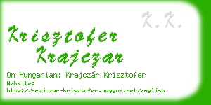 krisztofer krajczar business card